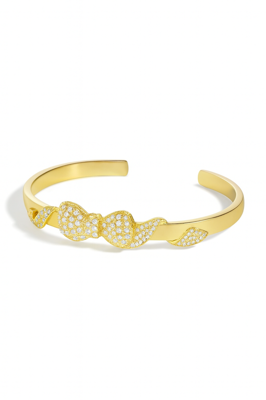 Elegant Shine Bangle – Luxury Adjustable Bracelet (Gold & Silver Edition)